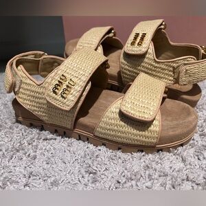 Brand new and never worn impression MIU MIU sandals